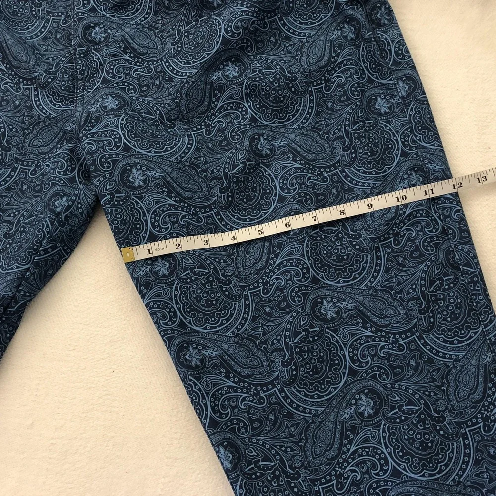 Peter Millar Pants Mens 42x29 Blue Crown Sport Paisley Golf Stretch Performance